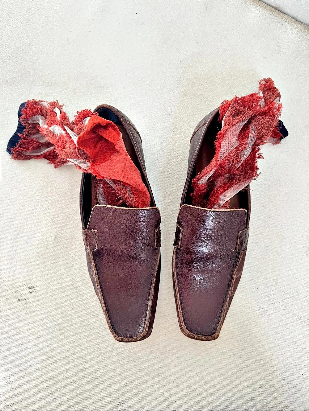 Y’s Yohji Yamamoto Leather Loafers in Brown